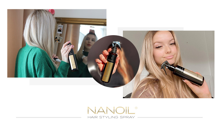 nanoil hair styling spray