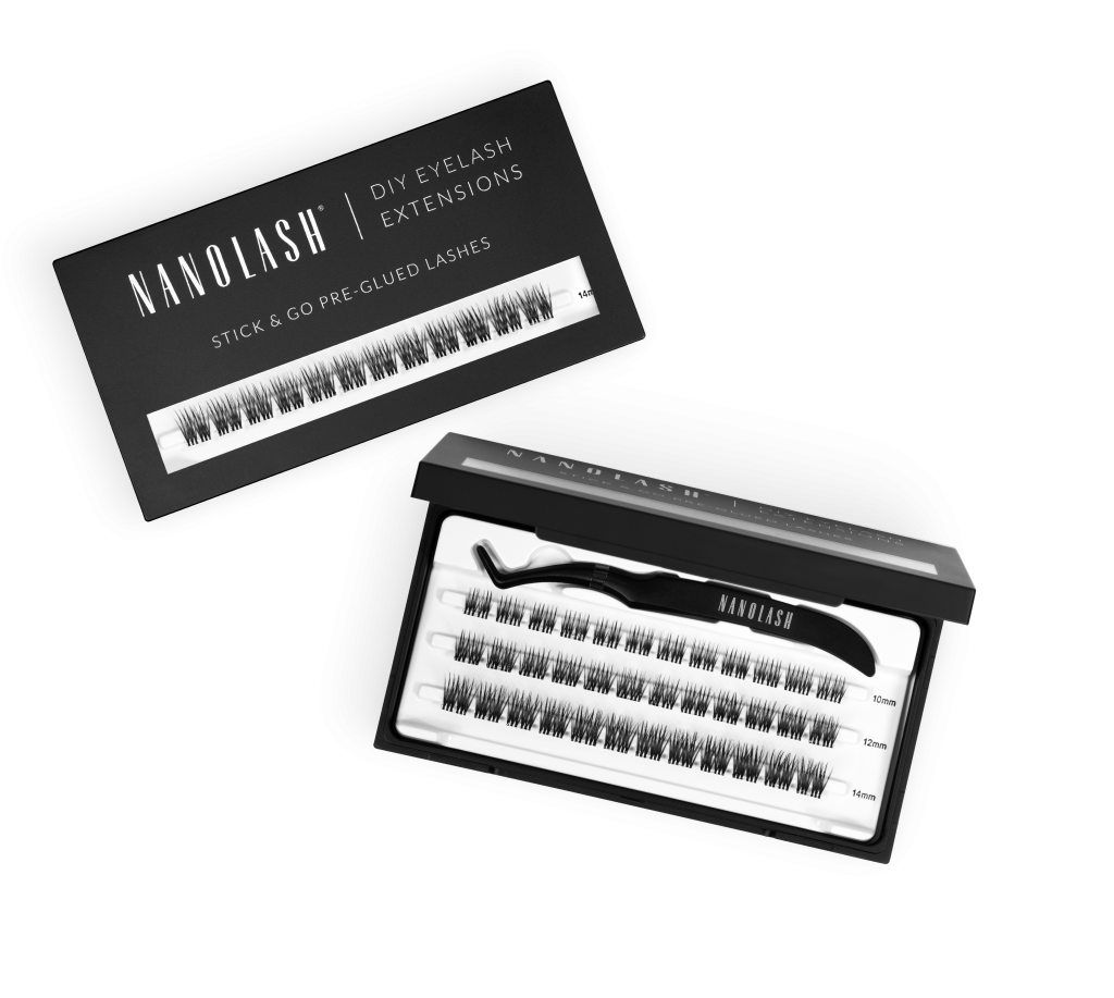 Falske øyevipper uten lim nanolash